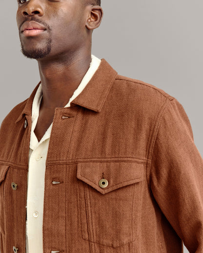 Tupelo Trucker Jacket Oak Brown/Chocolate Billy Reid