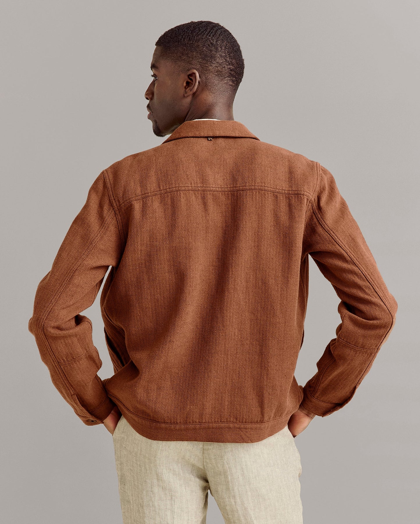 Tupelo Trucker Jacket Oak Brown/Chocolate Billy Reid