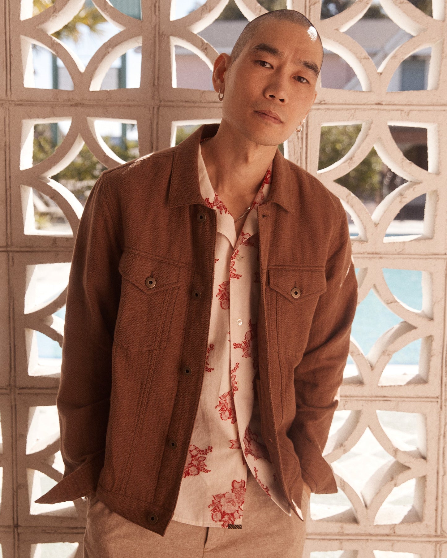 Tupelo Trucker Jacket Oak Brown/Chocolate Billy Reid