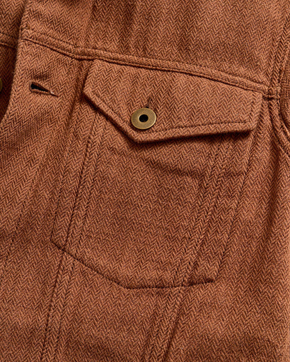 Tupelo Trucker Jacket Oak Brown/Chocolate Billy Reid