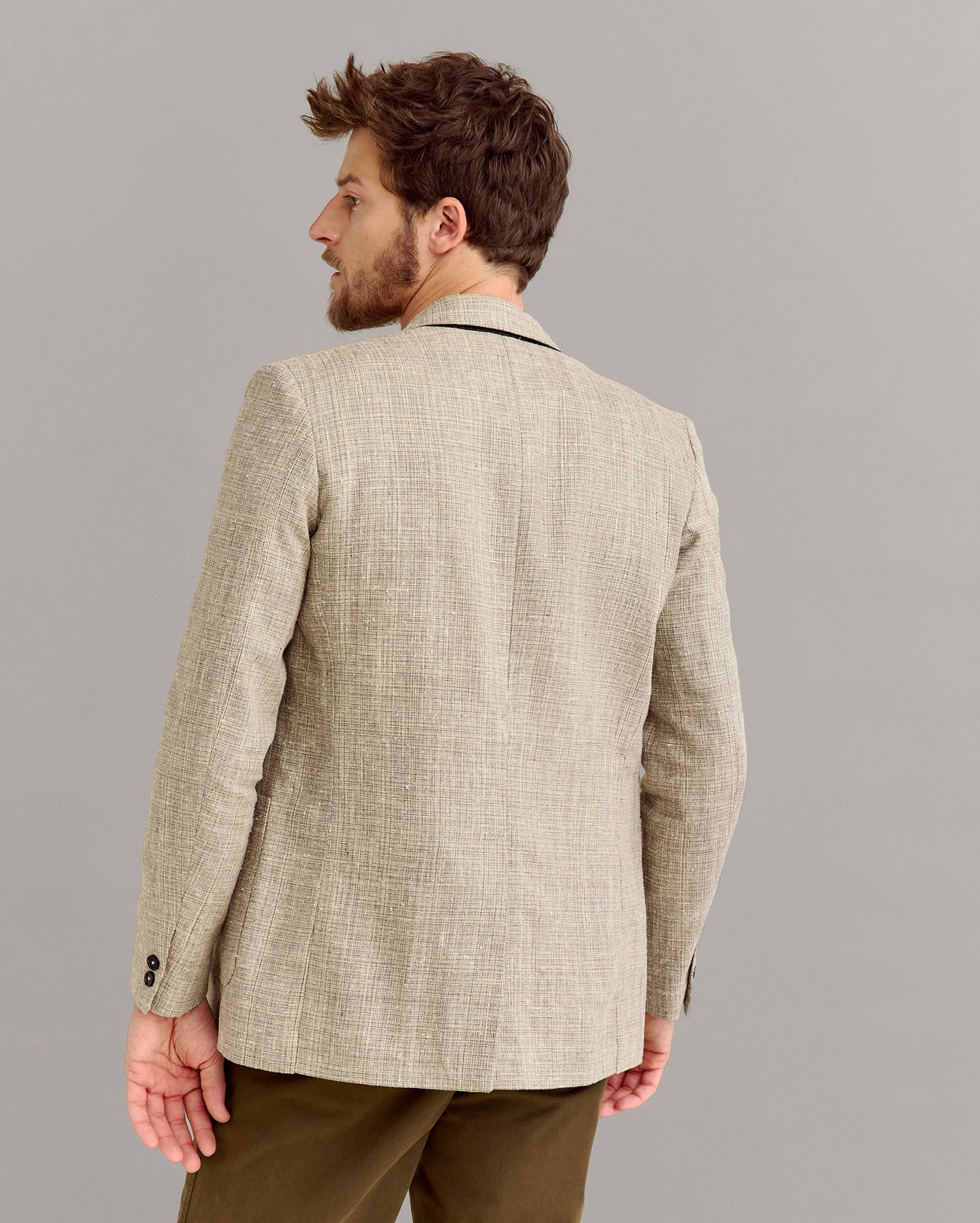 Thatch Weave Archie Jacket Khaki Billy Reid