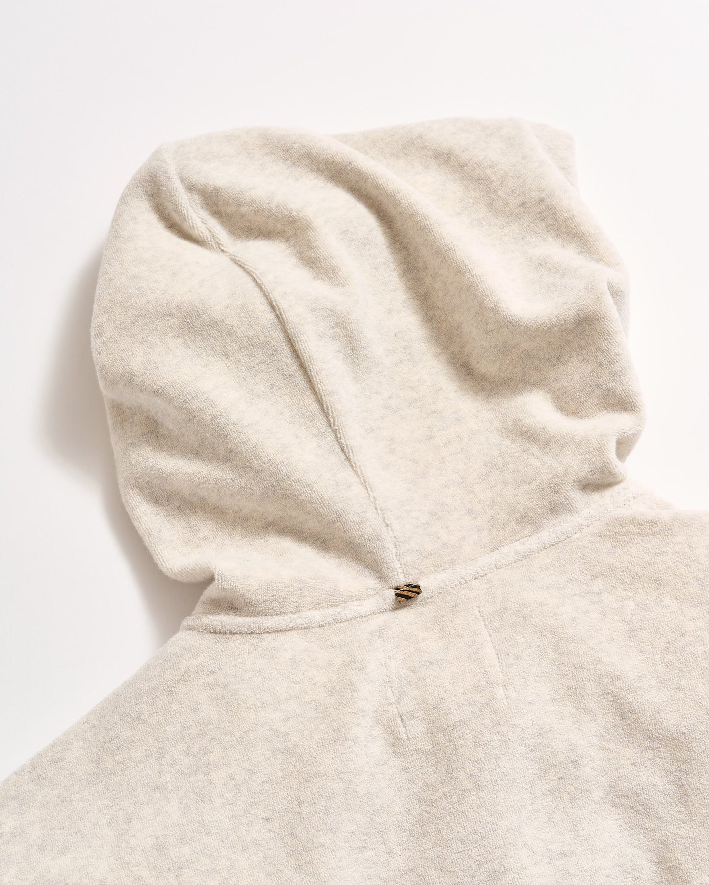 Numajiri Terry Zip Hoodie Grey Melange Billy Reid