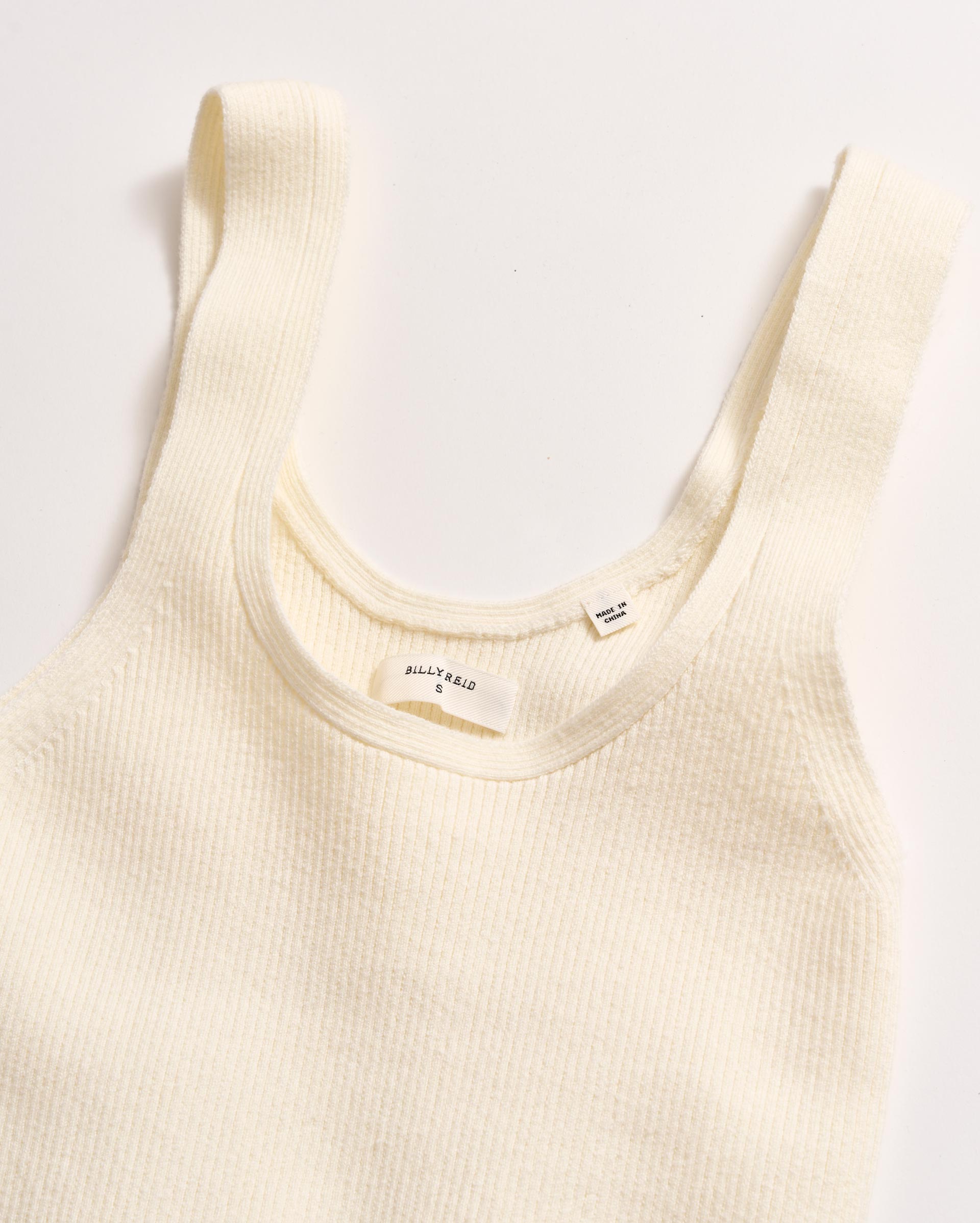 Transfer Rib U Tank Ivory Billy Reid