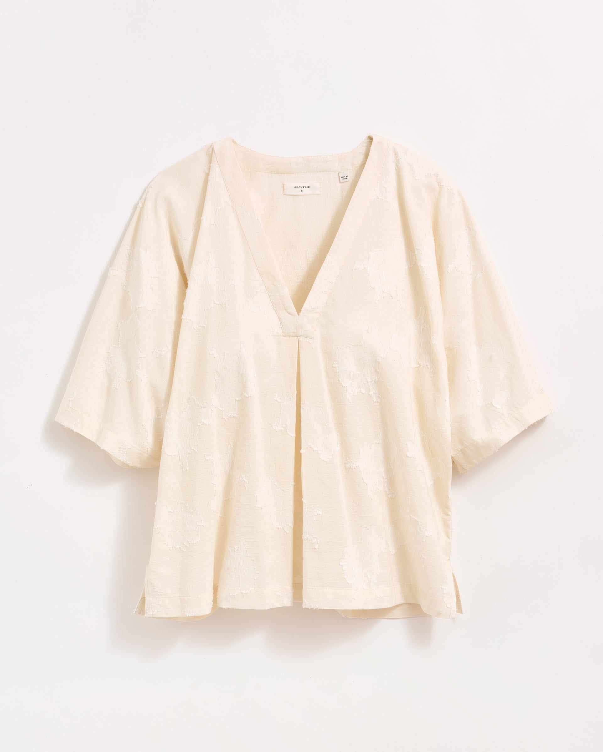 V-Pleat Blouse Natural Billy Reid