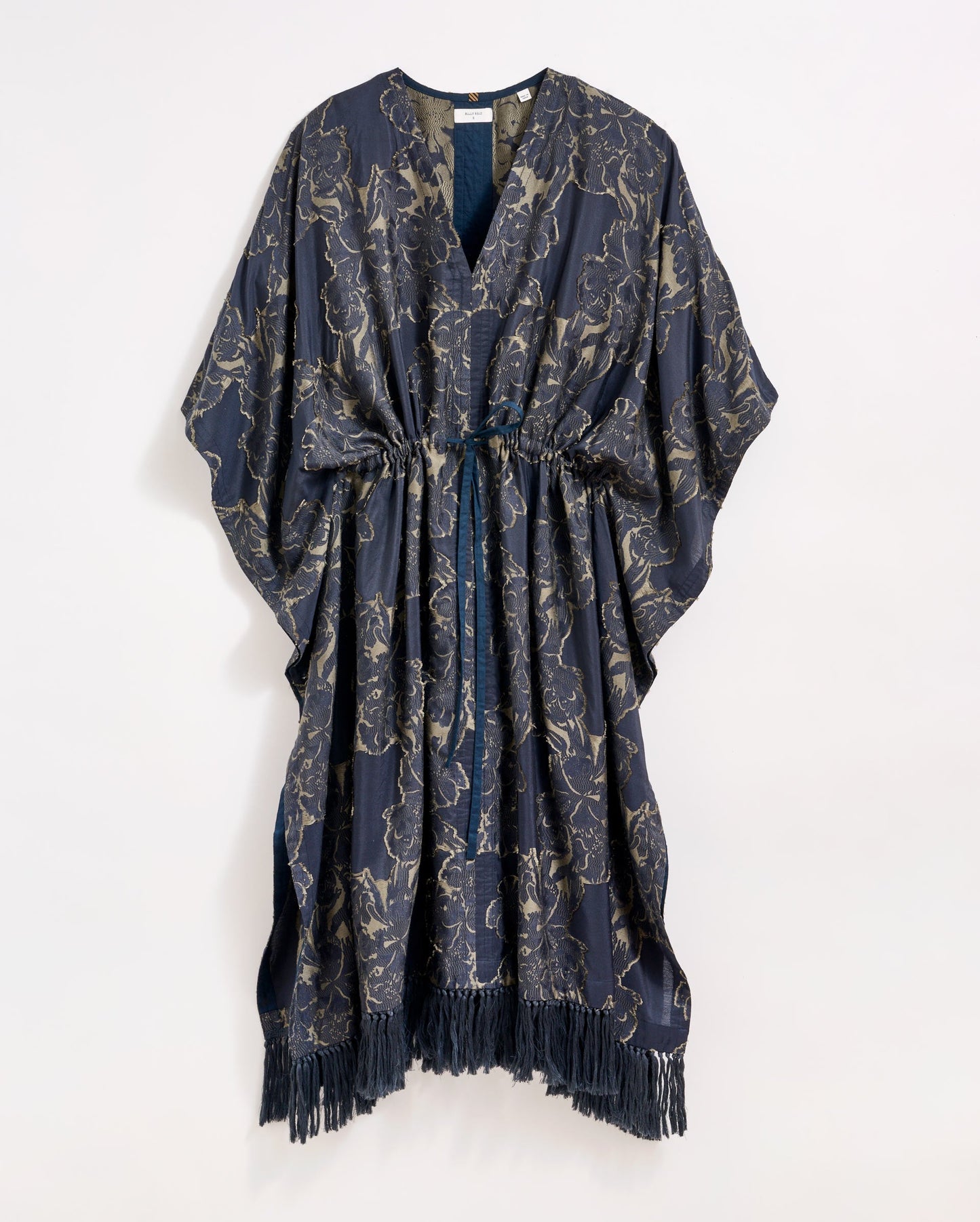 Juniper Jacquard Kaftan Carbon Blue/Olive Billy Reid