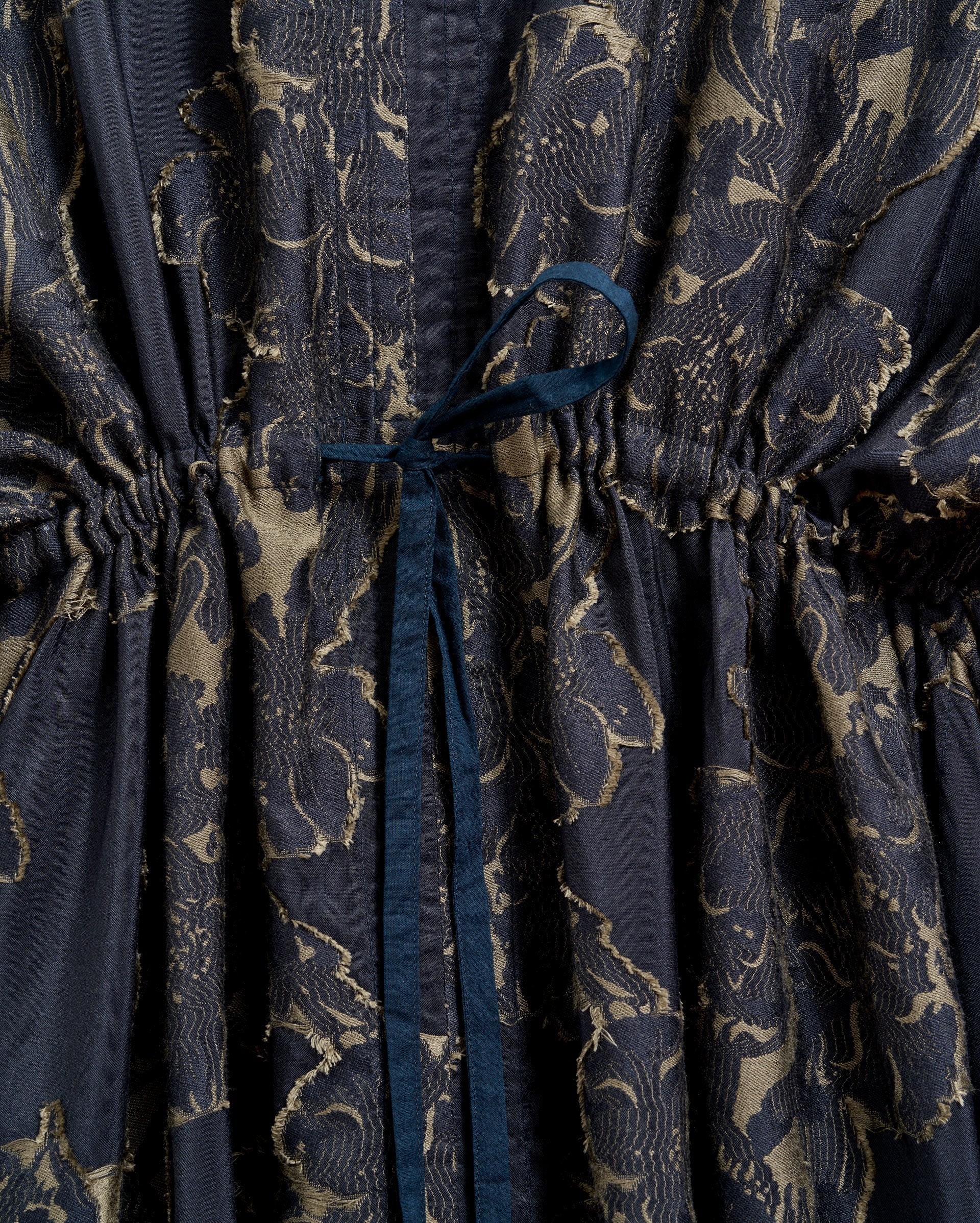 Juniper Jacquard Kaftan Carbon Blue/Olive Billy Reid