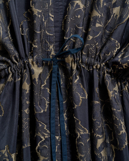 Juniper Jacquard Kaftan Carbon Blue/Olive Billy Reid