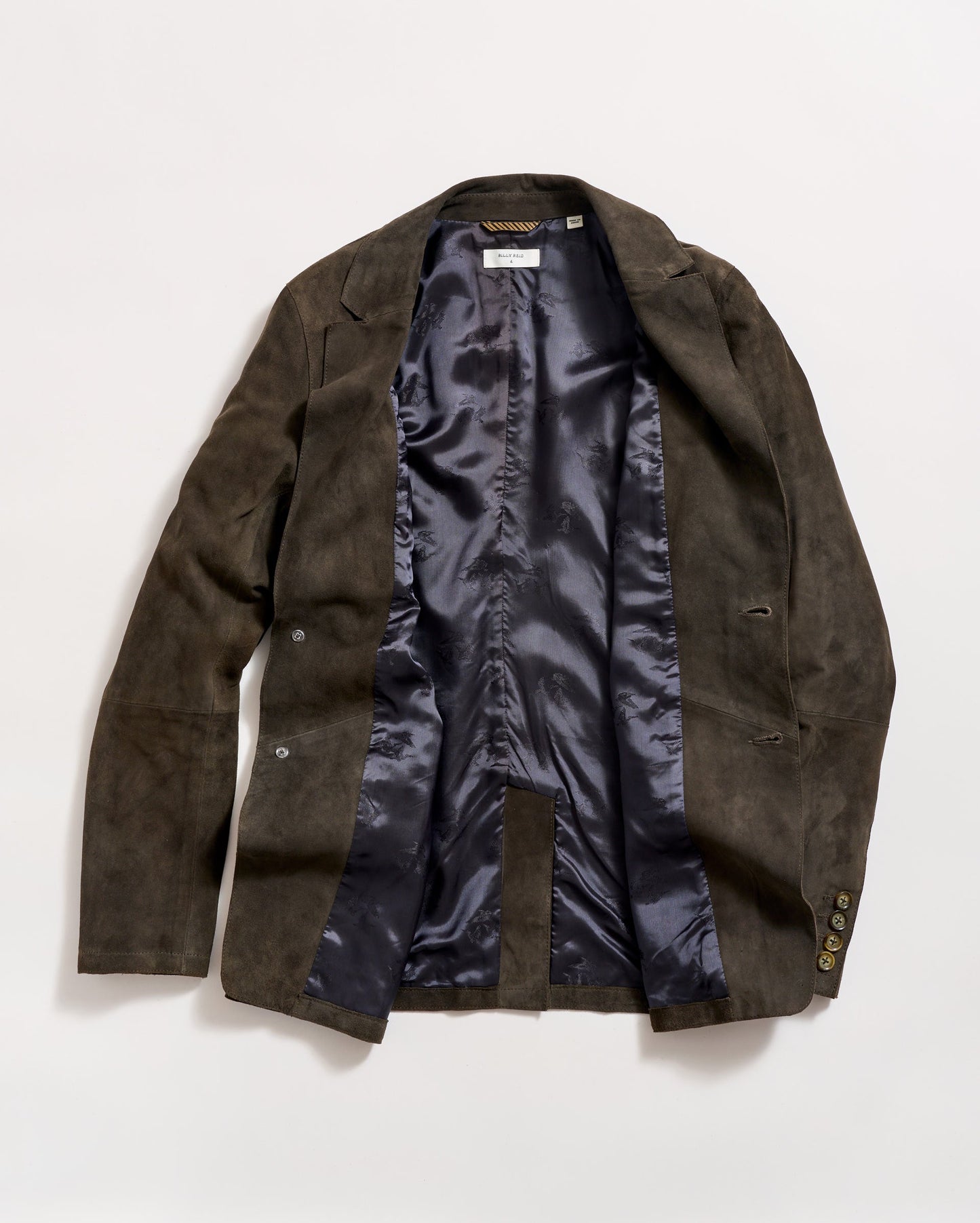 Fringe Suede Blazer Evergreen Billy Reid