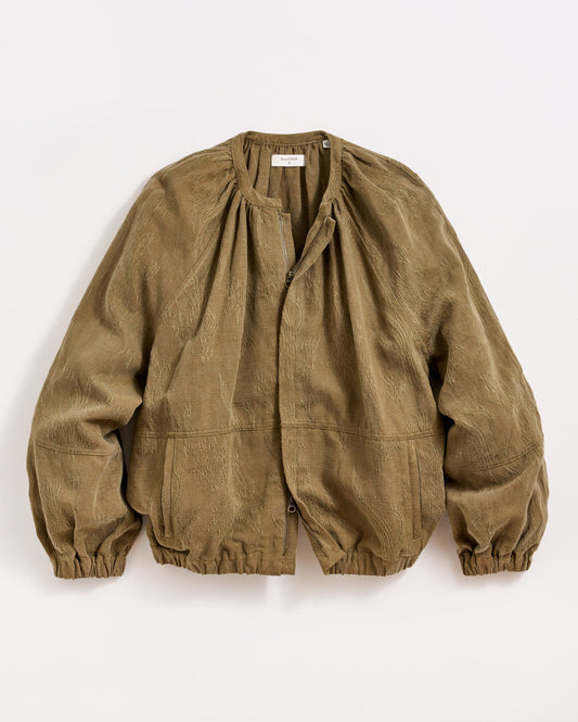 Desert Jacquard Bomber Army Green Billy Reid