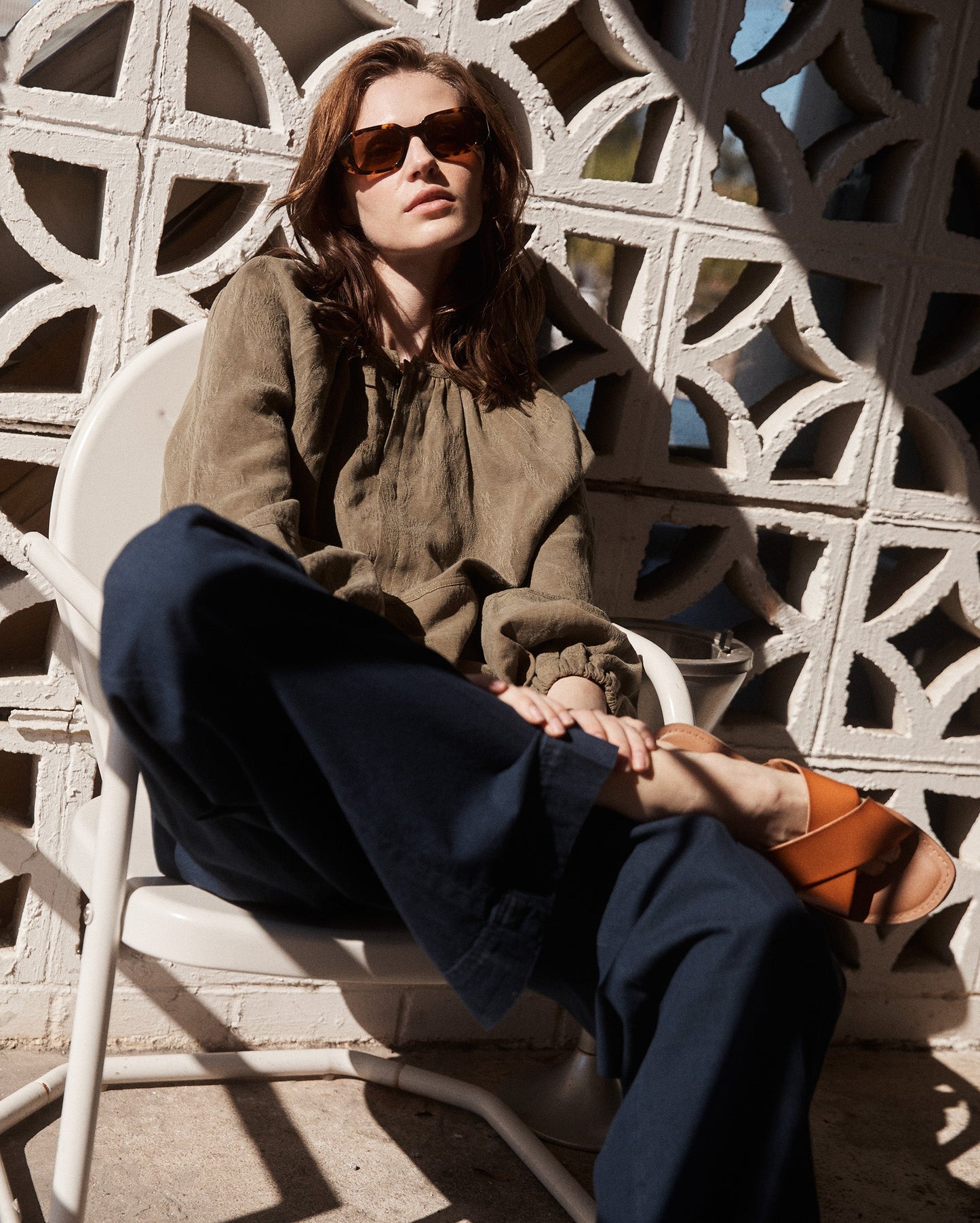Desert Jacquard Bomber Army Green Billy Reid