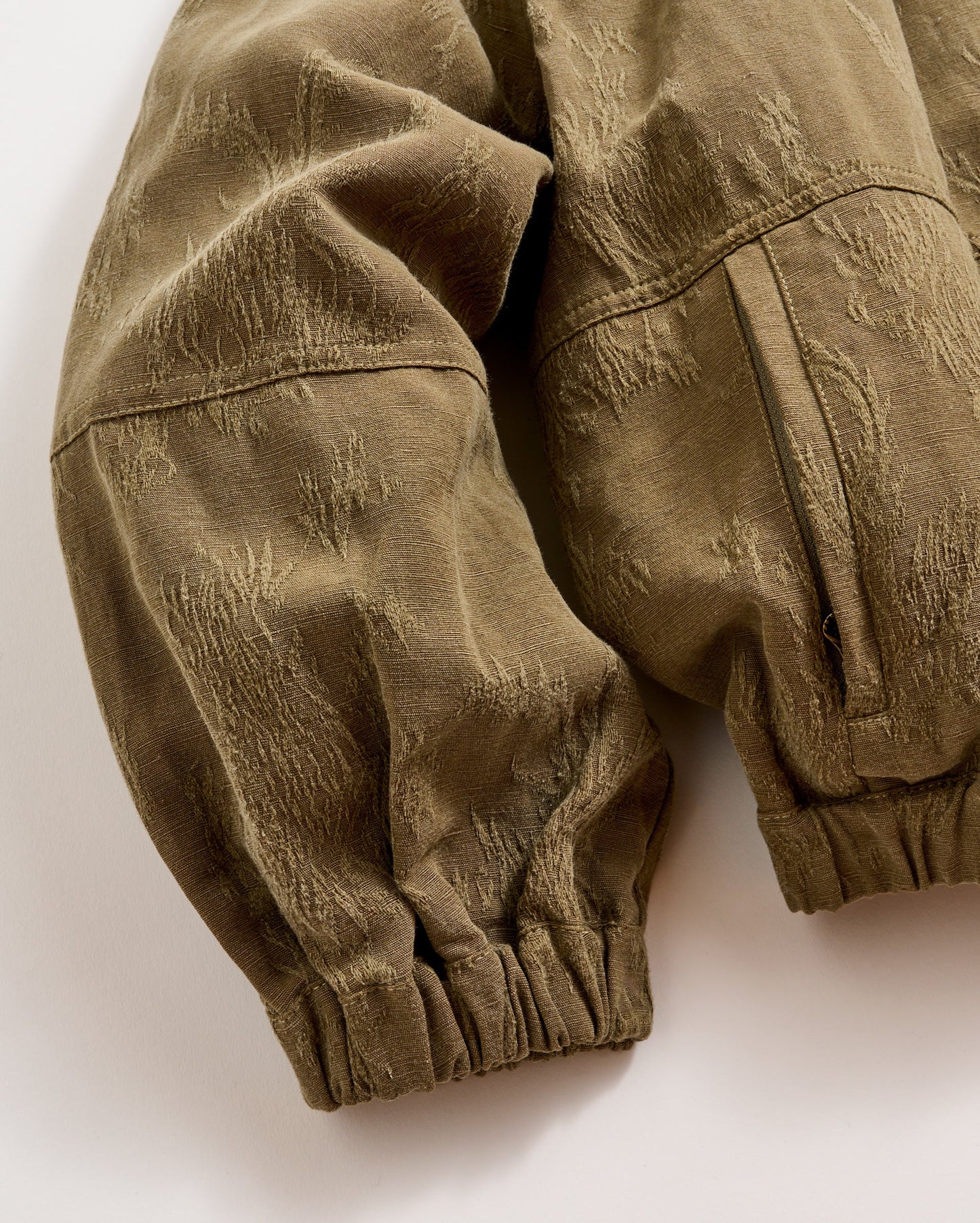 Desert Jacquard Bomber Army Green Billy Reid