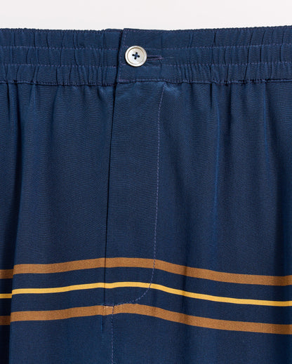 Pelican Lounge Pant Navy/Gold Billy Reid