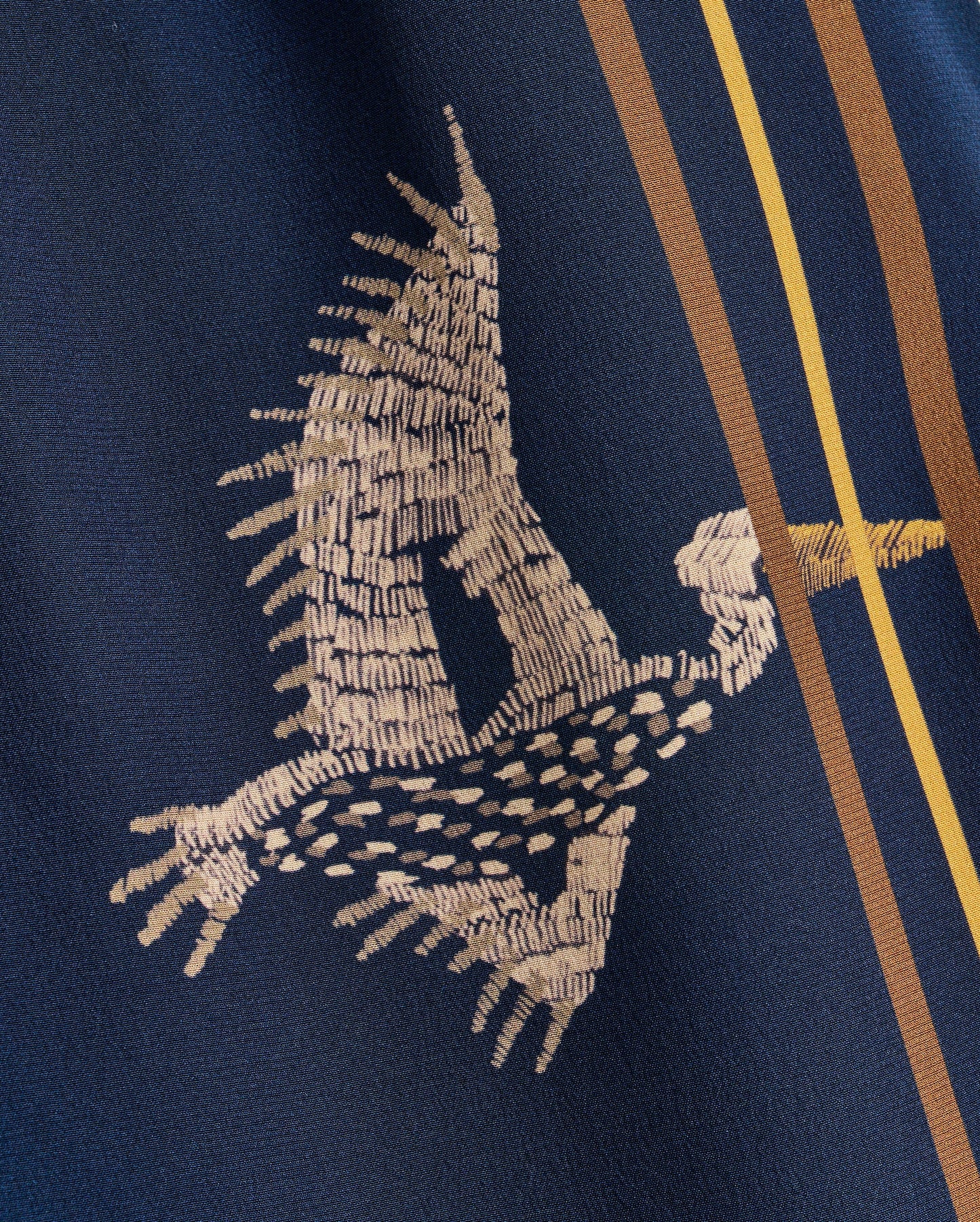 Pelican Lounge Pant Navy/Gold Billy Reid