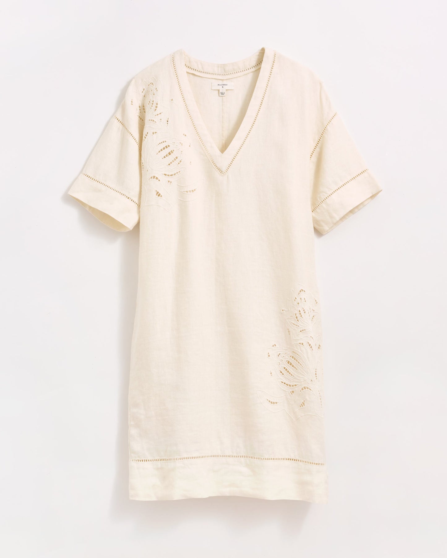 Linen Protea Eyelet Dress White Billy Reid