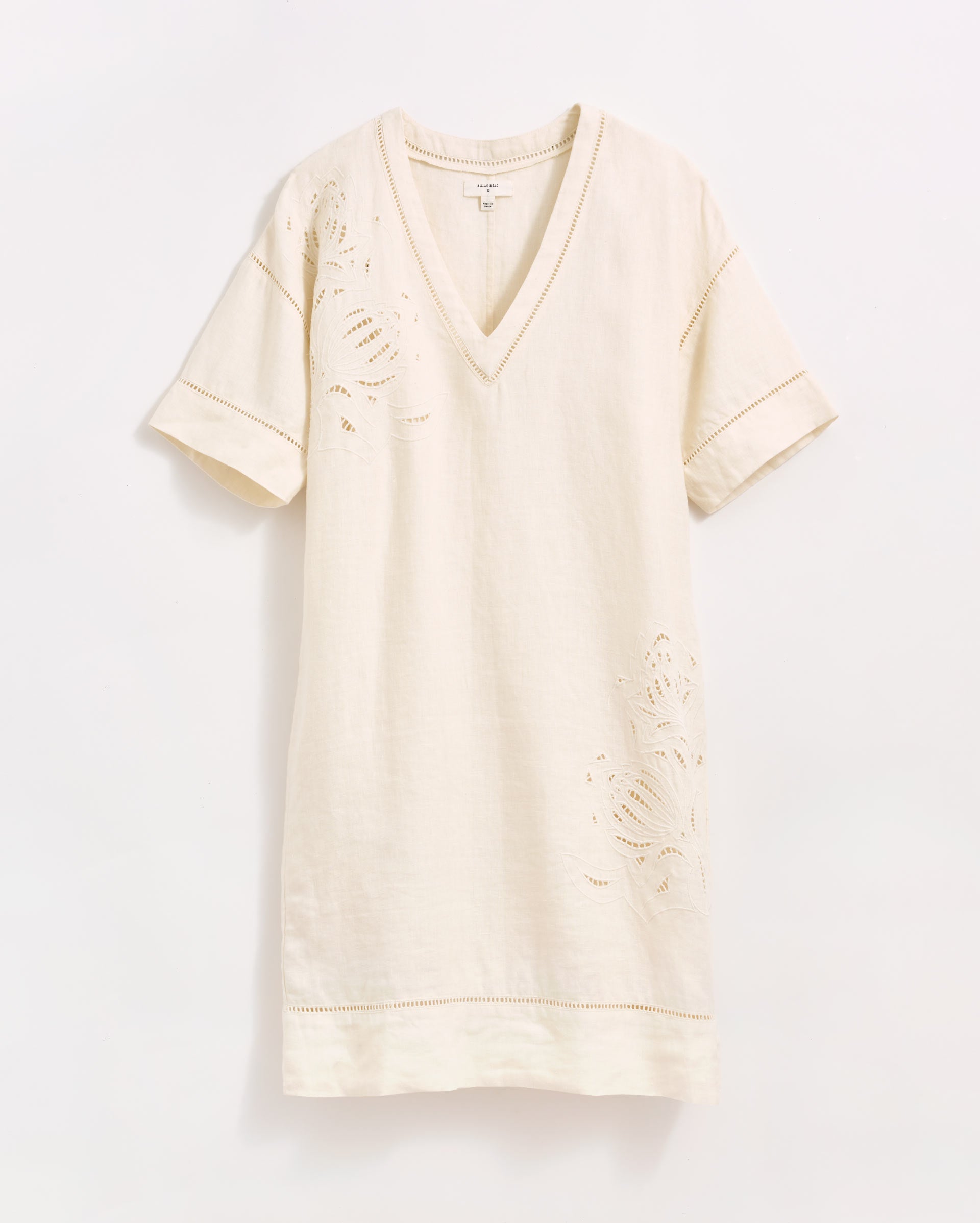 Linen Protea Eyelet Dress White Billy Reid