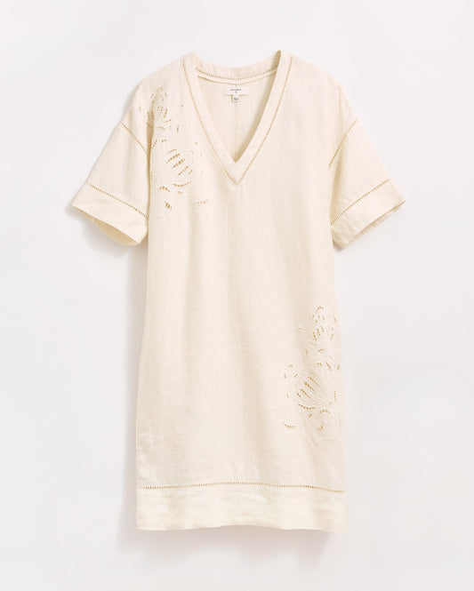 Linen Protea Eyelet Dress White Billy Reid