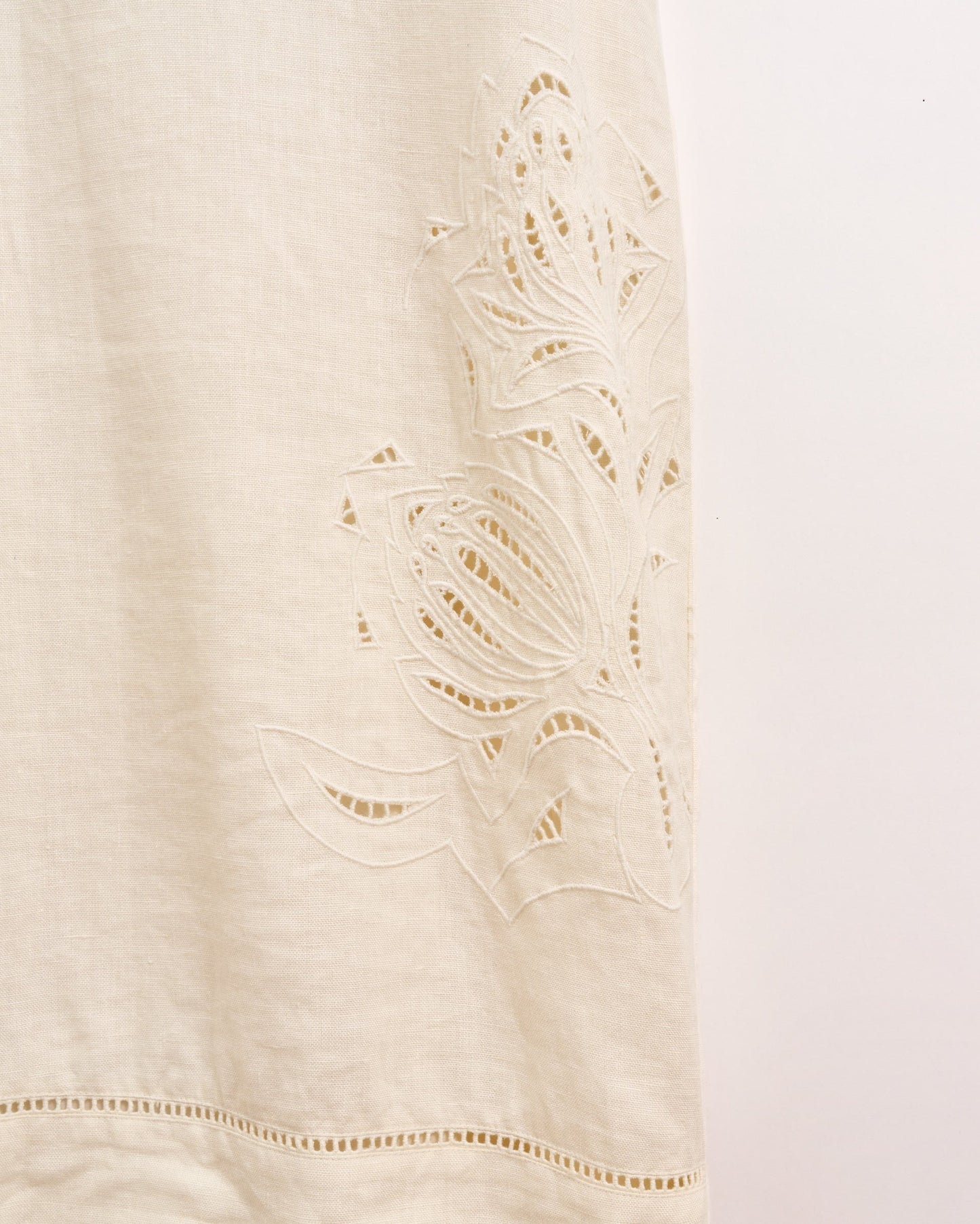 Linen Protea Eyelet Dress White Billy Reid