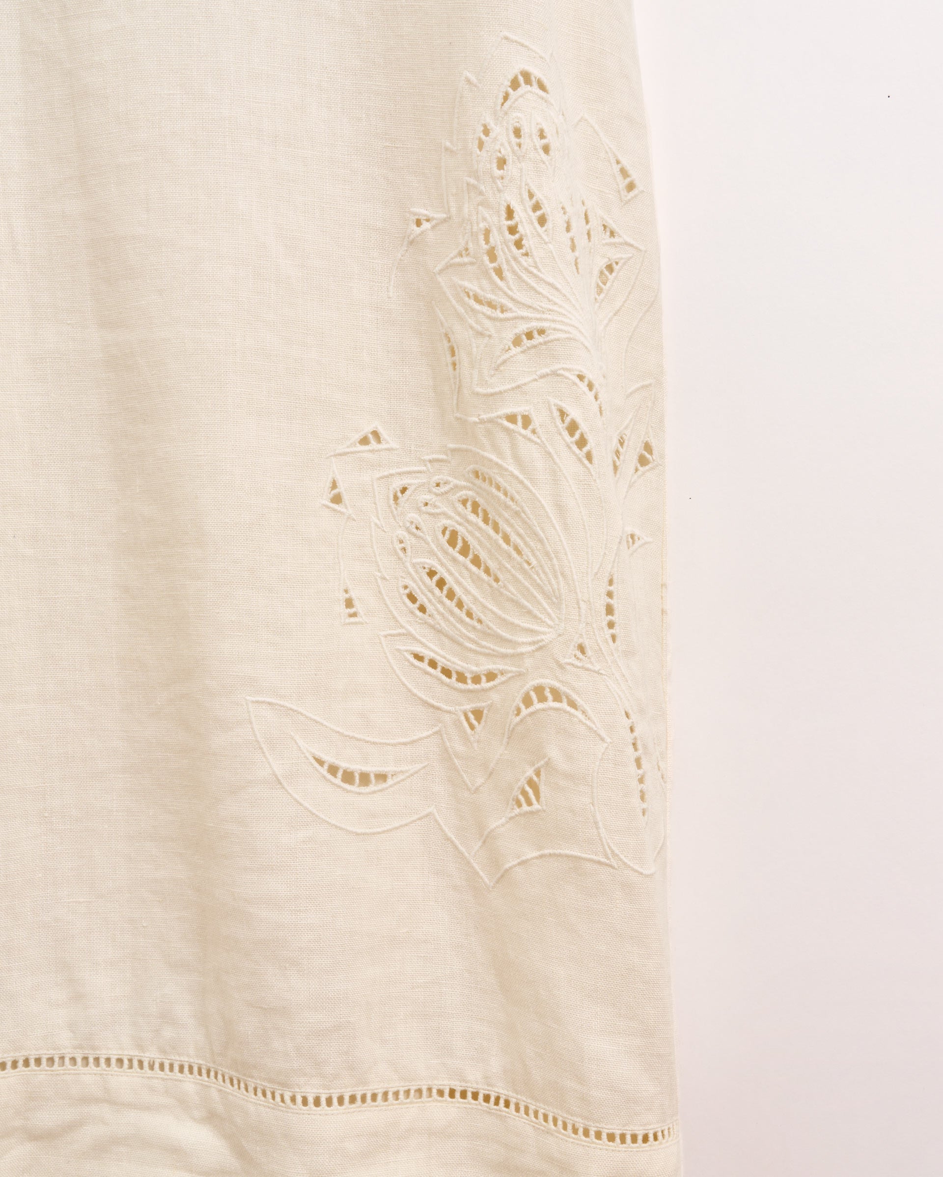 Linen Protea Eyelet Dress White Billy Reid