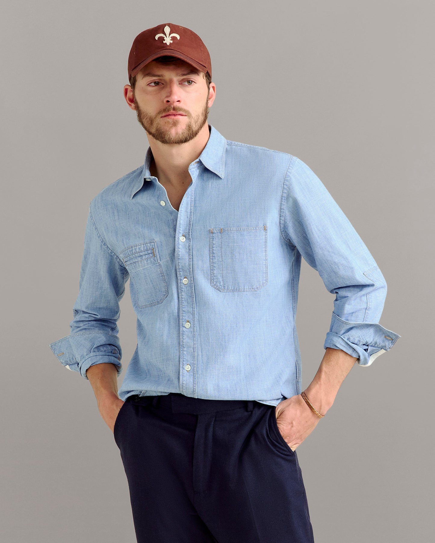 Chambray Field Shirt Chambray Billy Reid