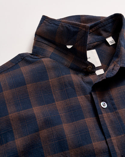 Shadow Plaid Scout Shirt Carbon Blue Billy Reid