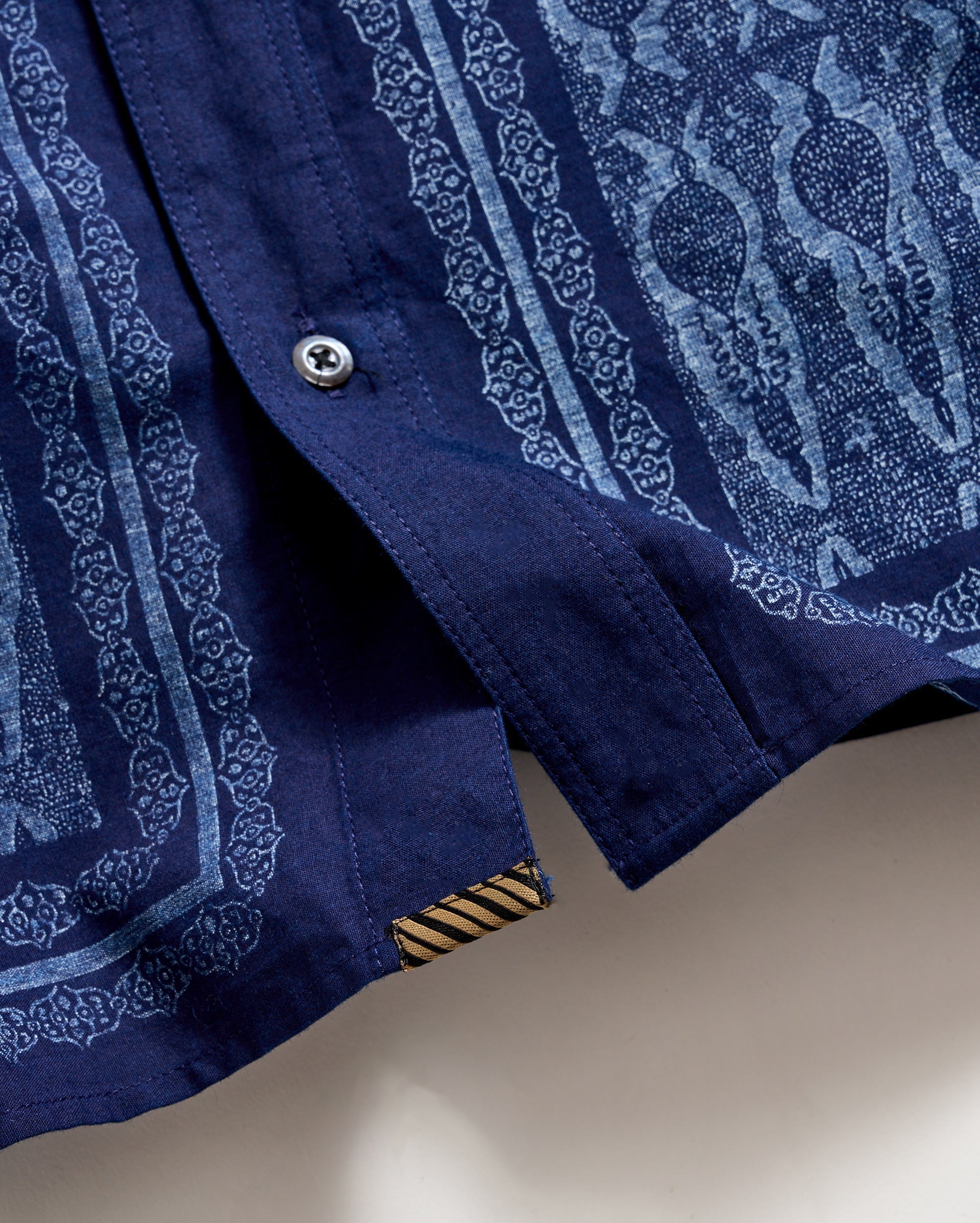 Short Sleeve Indigo Treme Shirt Indigo Billy Reid