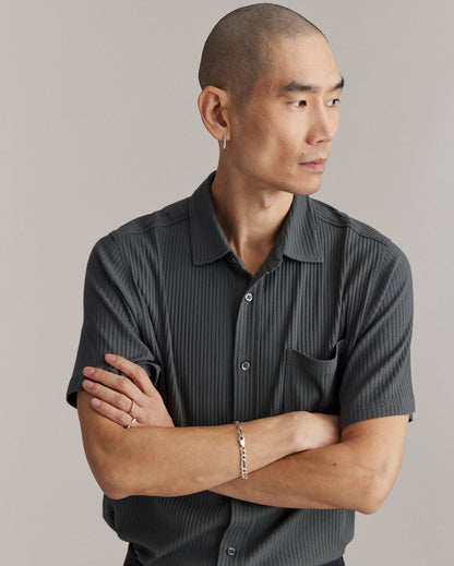 Short Sleeve Knit Treme Shirt Petrol Billy Reid