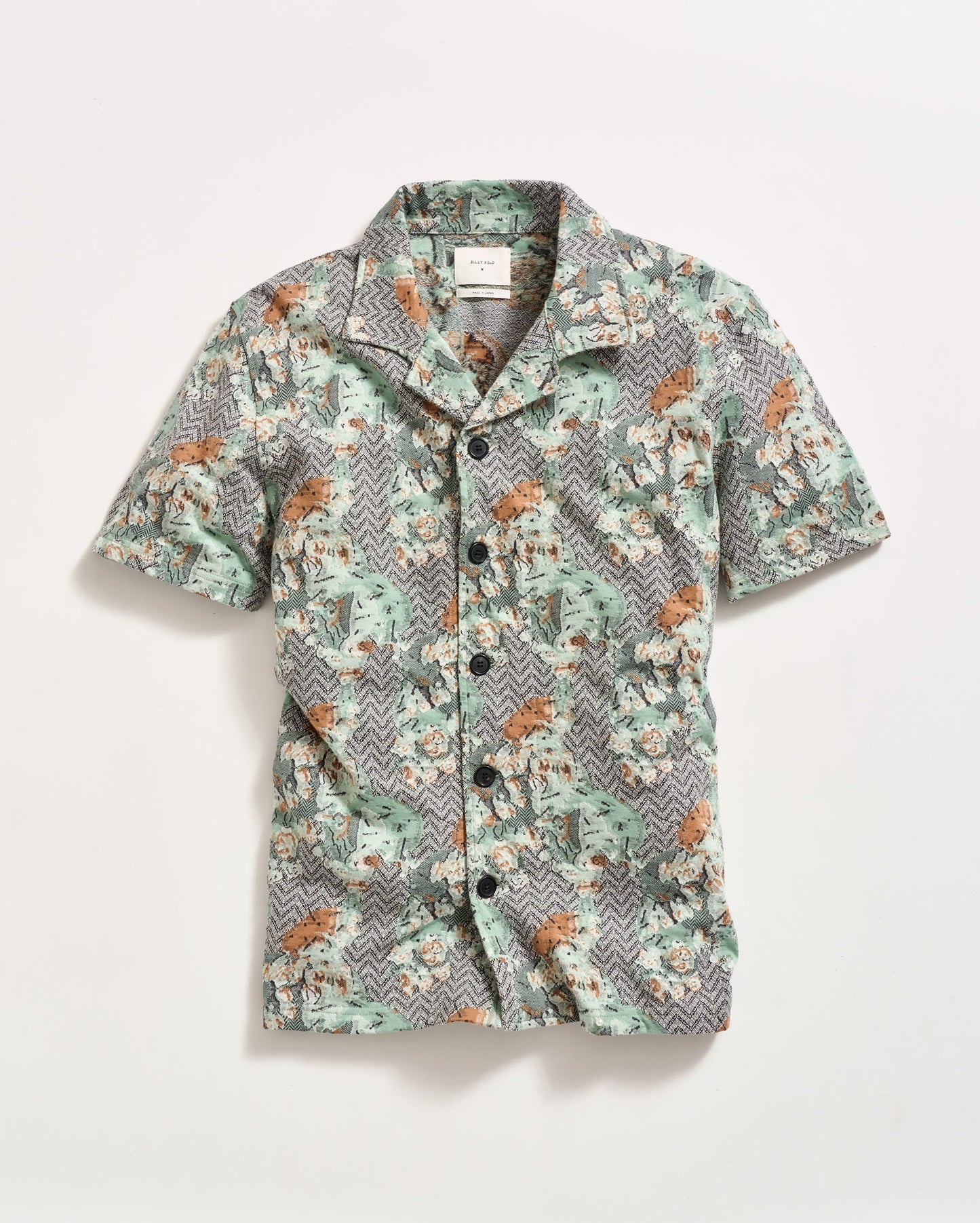 Cactus Jacquard Camp Shirt Multi Billy Reid