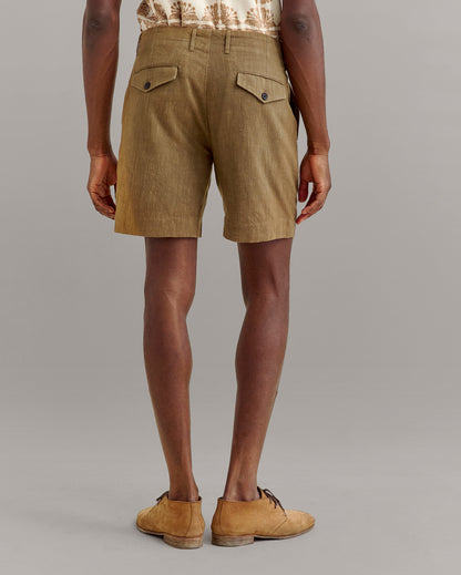 Slub Cotton Moore Short Moss Green Billy Reid