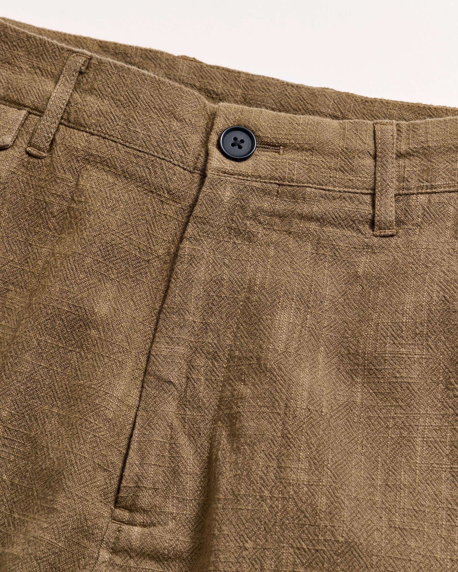 Slub Cotton Moore Short Moss Green Billy Reid