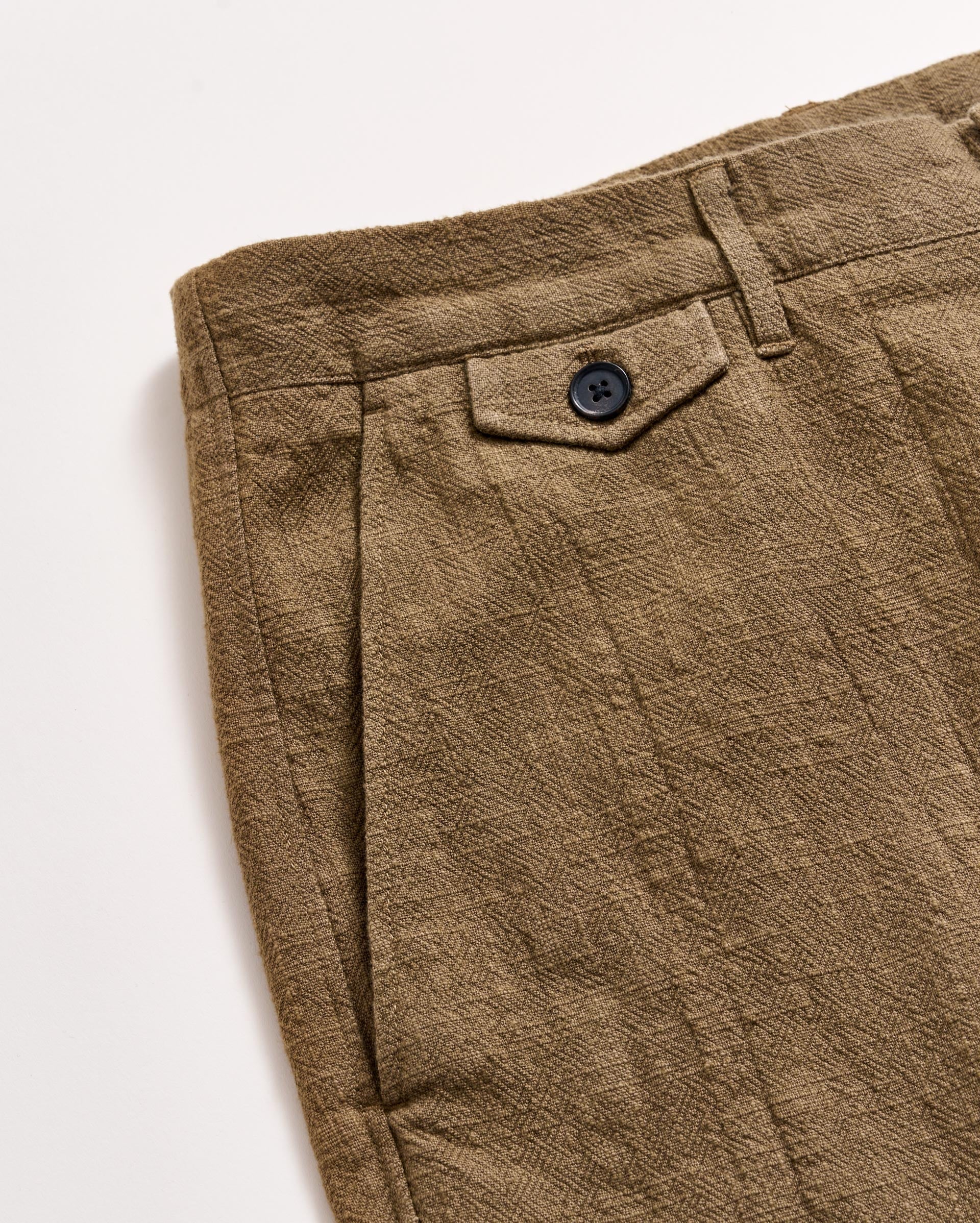 Slub Cotton Moore Short Moss Green Billy Reid