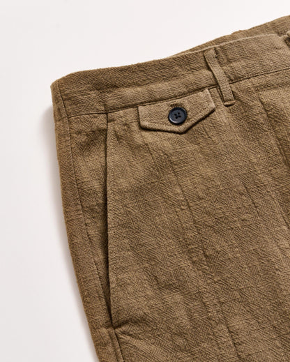 Slub Cotton Moore Short Moss Green Billy Reid