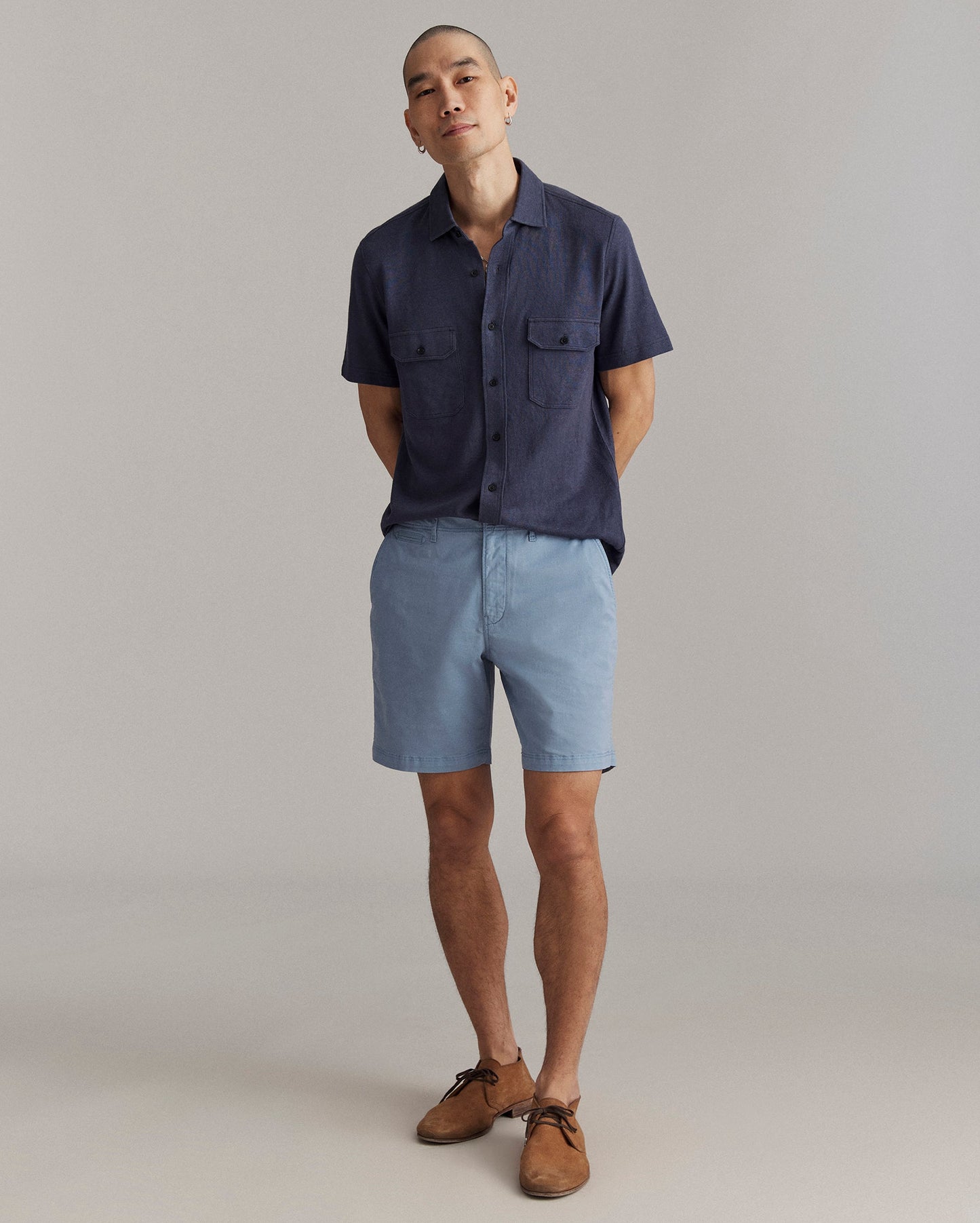 Chino Short Faded Denim Billy Reid