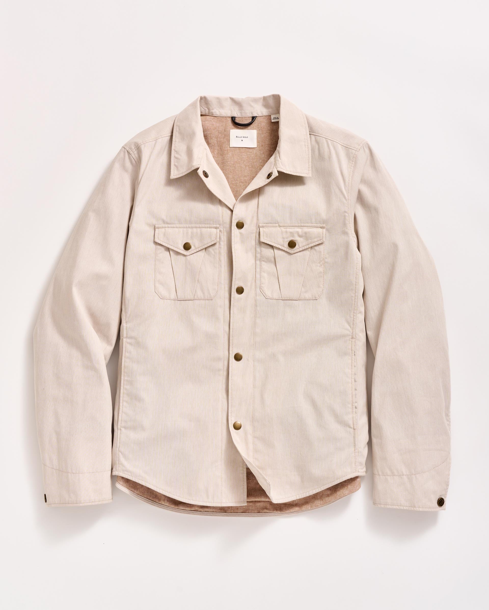 Pincord Roy Shirt Jacket Khaki/Tinted White Billy Reid