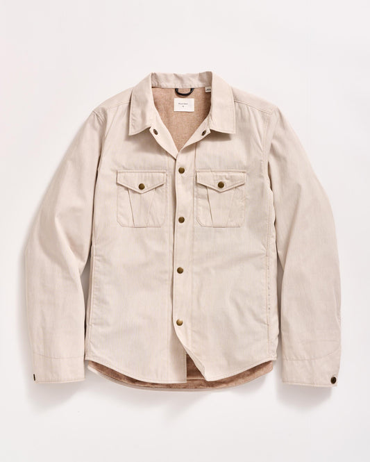 Pincord Roy Shirt Jacket Khaki/Tinted White Billy Reid
