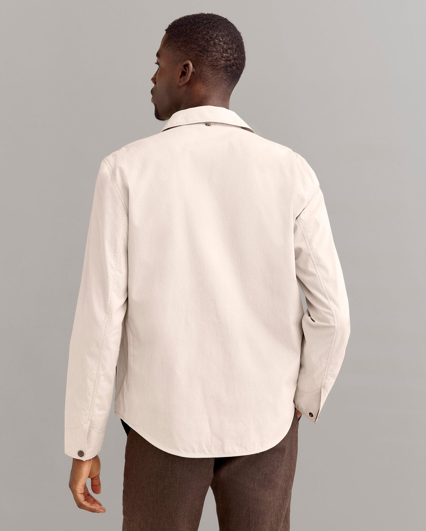 Pincord Roy Shirt Jacket Khaki/Tinted White Billy Reid