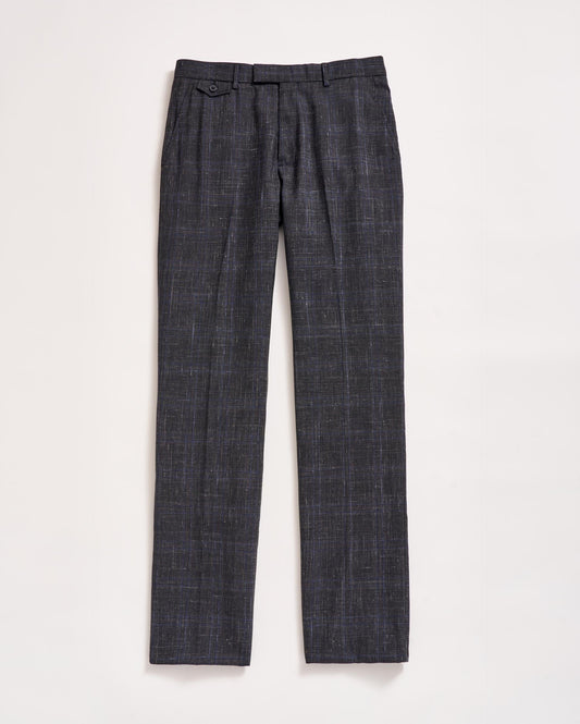 Crosshatch Flat Front Trouser Asphalt Billy Reid