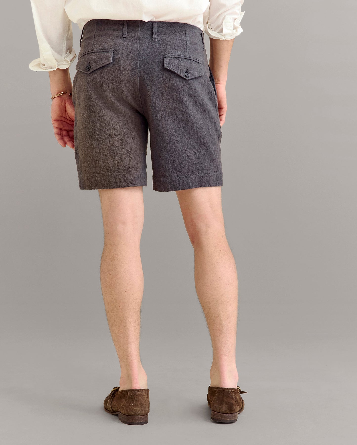 Slub Cotton Moore Short Asphalt Billy Reid