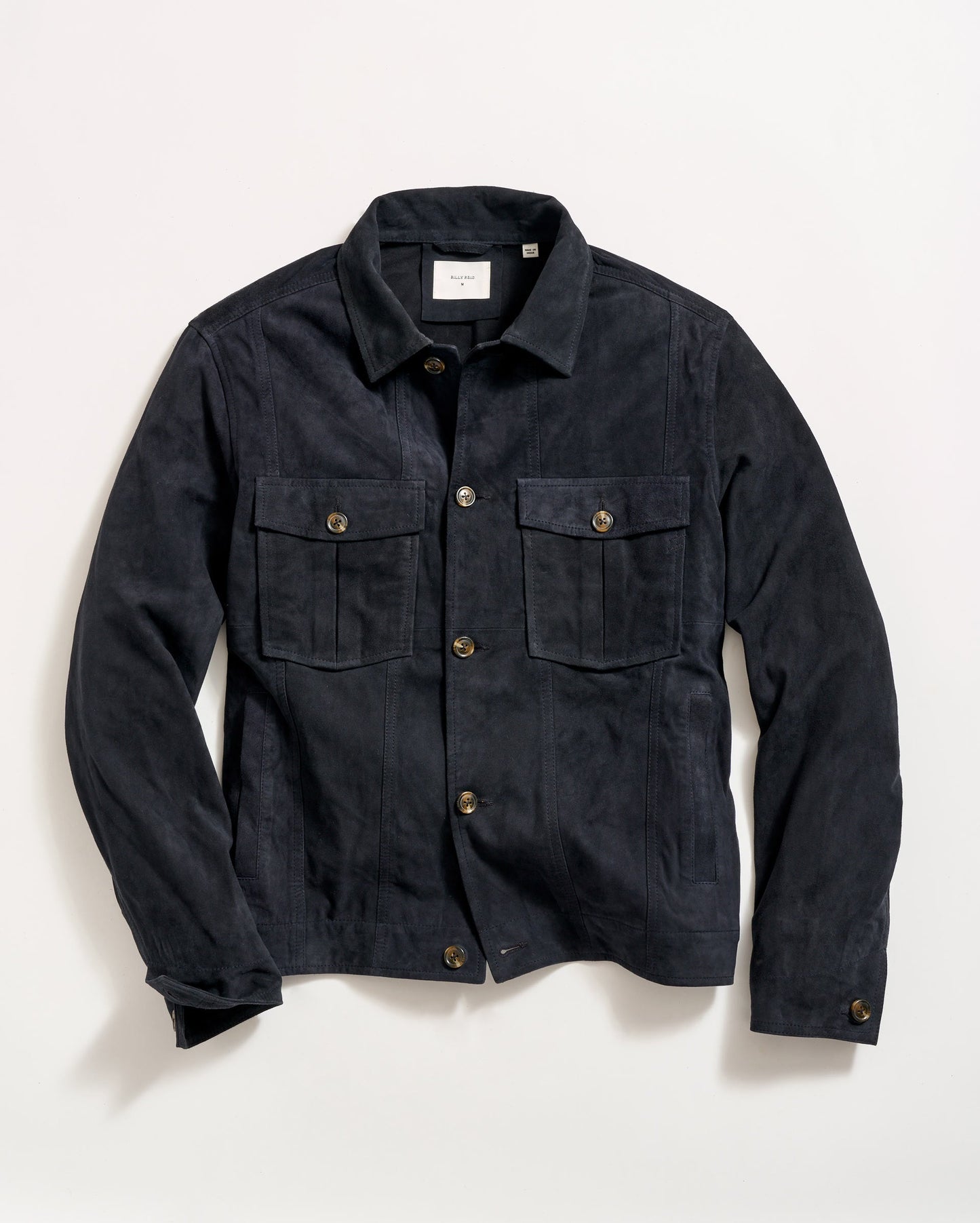 Suede Walt Jacket Navy Billy Reid
