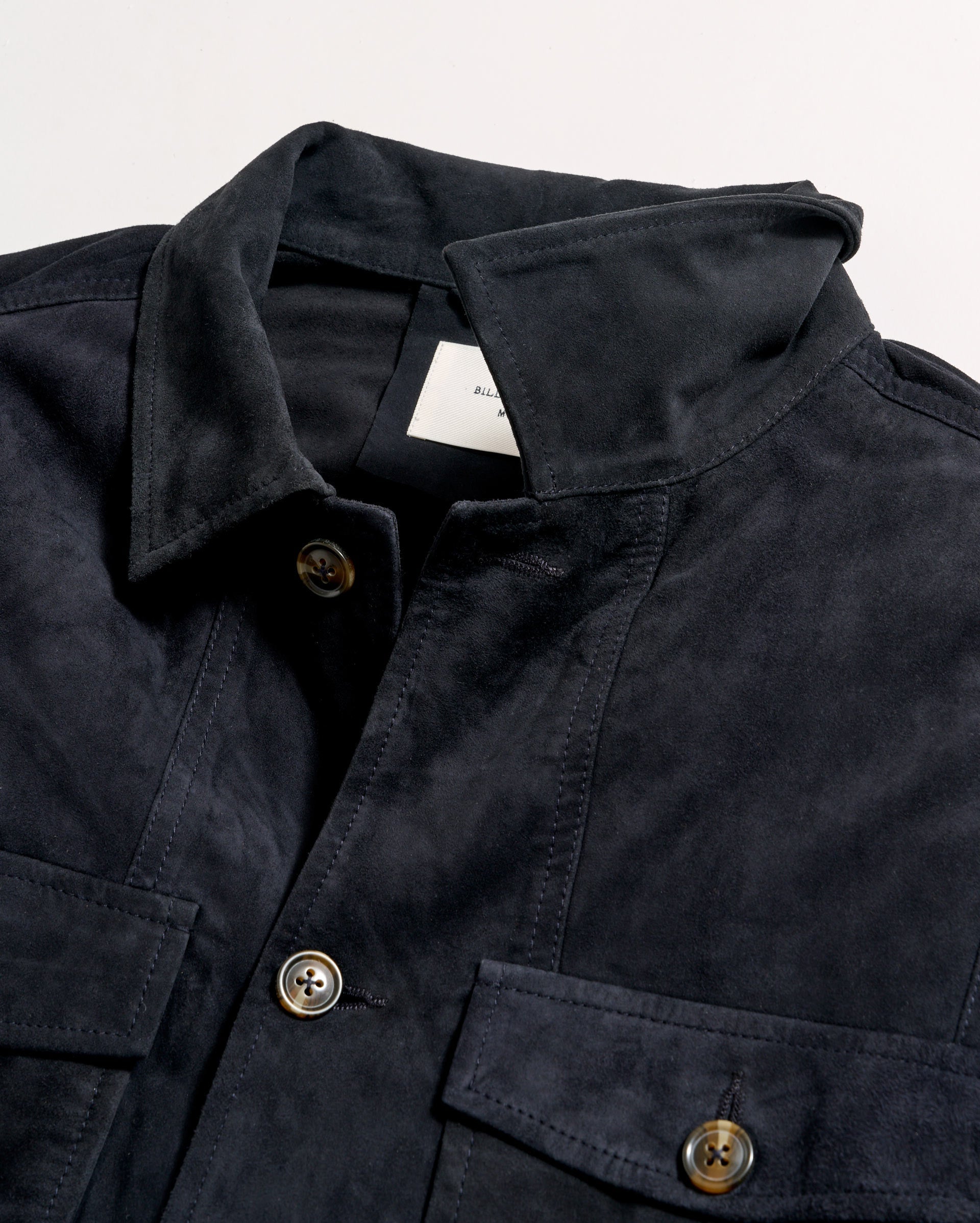 Suede Walt Jacket Navy Billy Reid