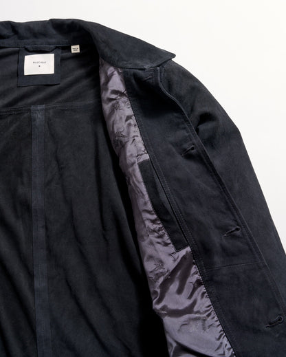 Suede Walt Jacket Navy Billy Reid